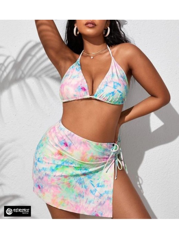 Costume da Bagno 2 Pezzi Donna Taglie Grandi Oversize Swimsuit Bikini WP0025